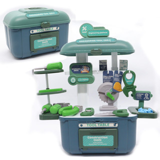 Kit Ferramentas Infantil 34 Pcs Completo Com Maleta E Bancada Brinquedo Oficina Presente Menino em Oferta na Shopee