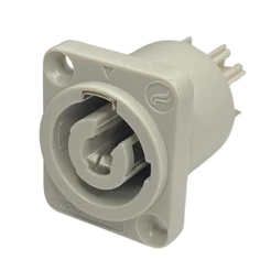 Conector Plug Powercon 250v 16A Saída OUT Fêmea Painel HJH - HS4033