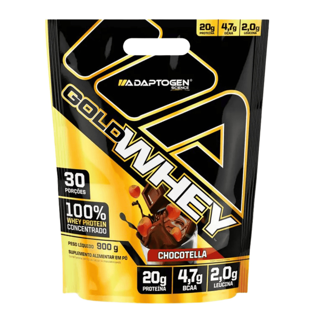 Gold Whey Refiil 900g Sabor Chocotella Adaptogen