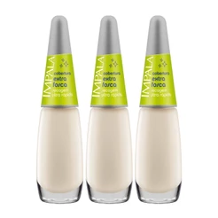 Kit 3 Esmalte Impala Base Cobertura Extra Fosca Manicure