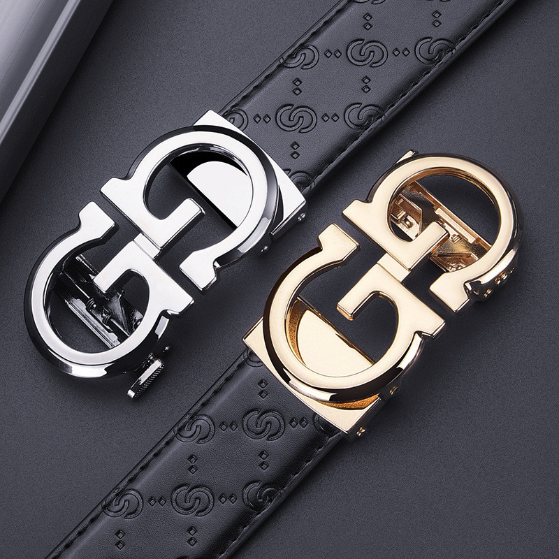 Cinto Masculino Cinto de Calças Fivela Automática Liga de Alta Qualidade Letra G Tendência de Moda Cinto Masculino em Oferta na Shopee
