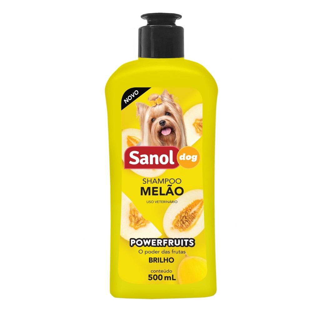 Shampoo Melão Higiene Hidratação Cães Sanol Dog 500ml - Pets