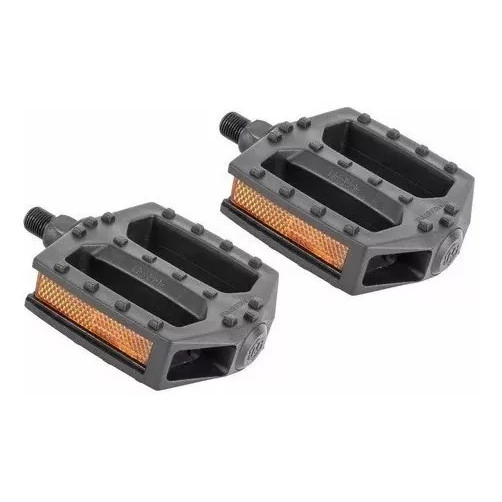 Pedal Bicicleta Plataforma Nylon Rosca Grossa 9/16 Metalciclo