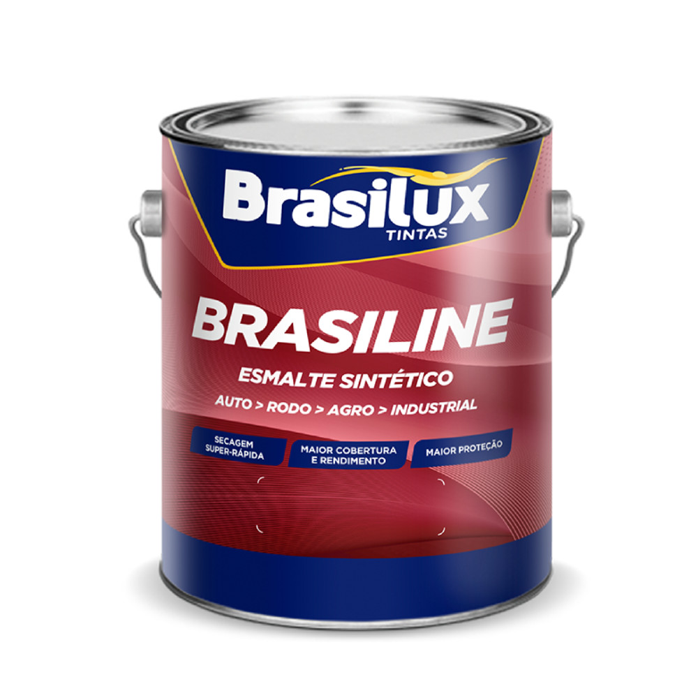 Tinta Esmalte Sint. Super Rápido Brasiline Várias Cores 3,6L Brasilux
