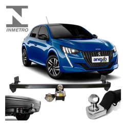 Rabicho Peugeot 208 2013 A 2024 Tração 700kg Engate Completo reforçado