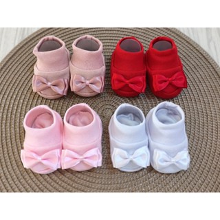 MEIA SAPATINHO DE BEBE KIT COM 4 PARES ALGODAO MENINA em Oferta na Shopee