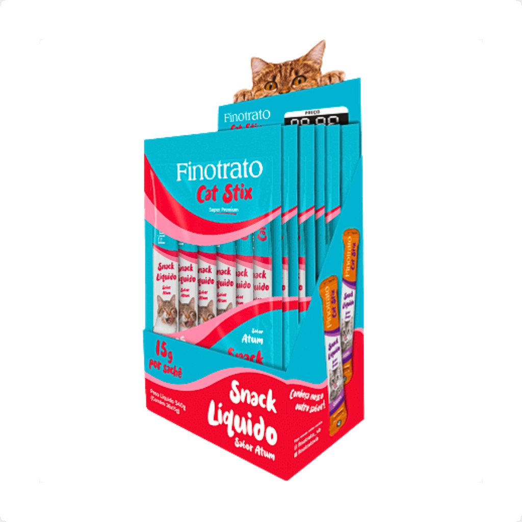Kit 6 Cat Stix Sabor Atum Finotrato - 6 Unidade 15g