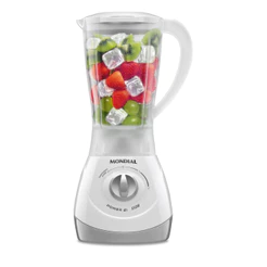 Liquidificador Power 2 Mondial Branco/Cinza 500W- NL-26