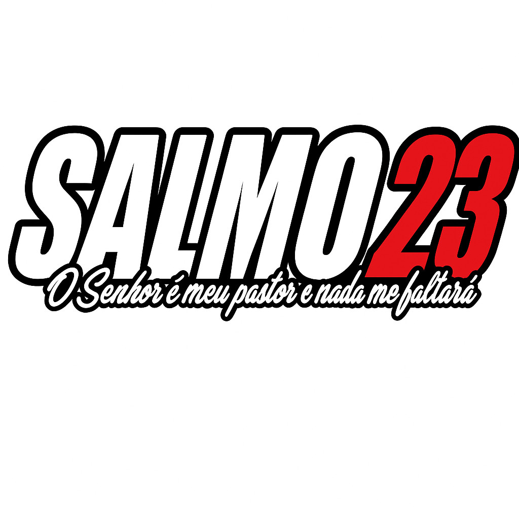 ADESIVO SALMO 23 PARA CARRO MOTO E CAMINHÃO 20 CM