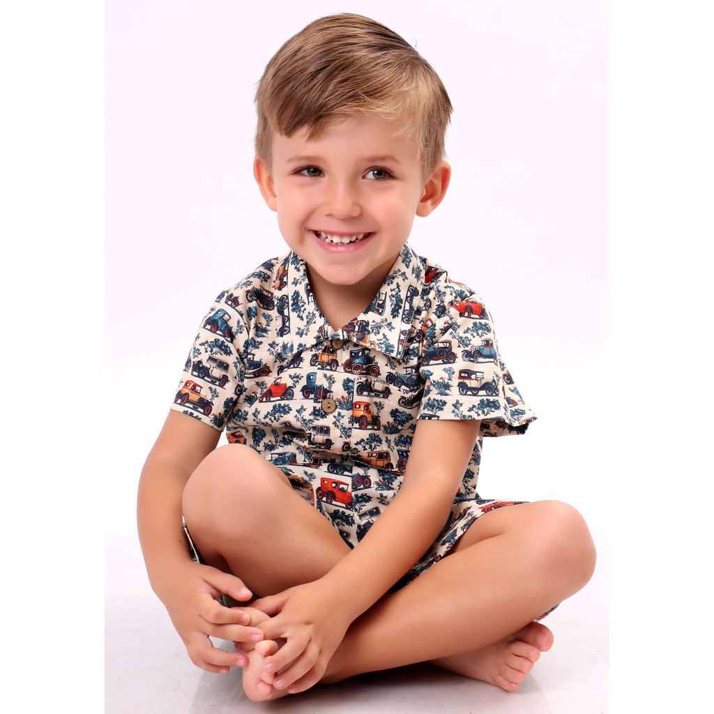 Conjunto Mauricinho Estampas Variadas 100% Algodão