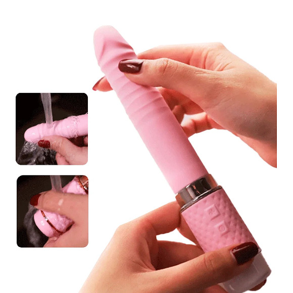 Vibrador em Bastão Vai e Vem com Sugador de Clitóris Sexshop 2 em 1 — imagem 2 de 2