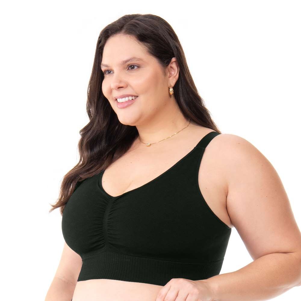 Top Jacquard Com Bojo Removível Preto em Oferta na Shopee