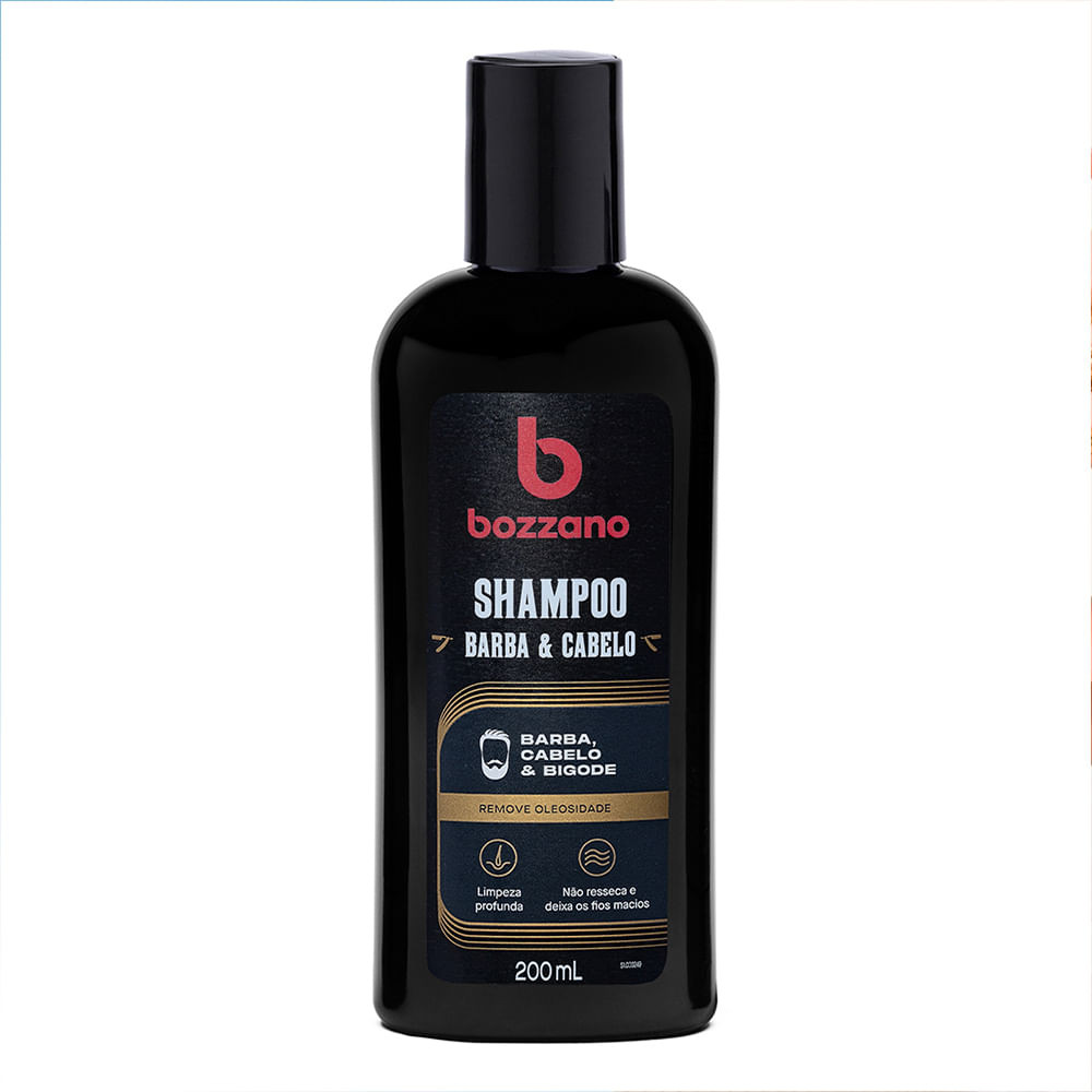 Shampoo Bozzano Cabelo Barba E Cabelo 200ml - Beauty