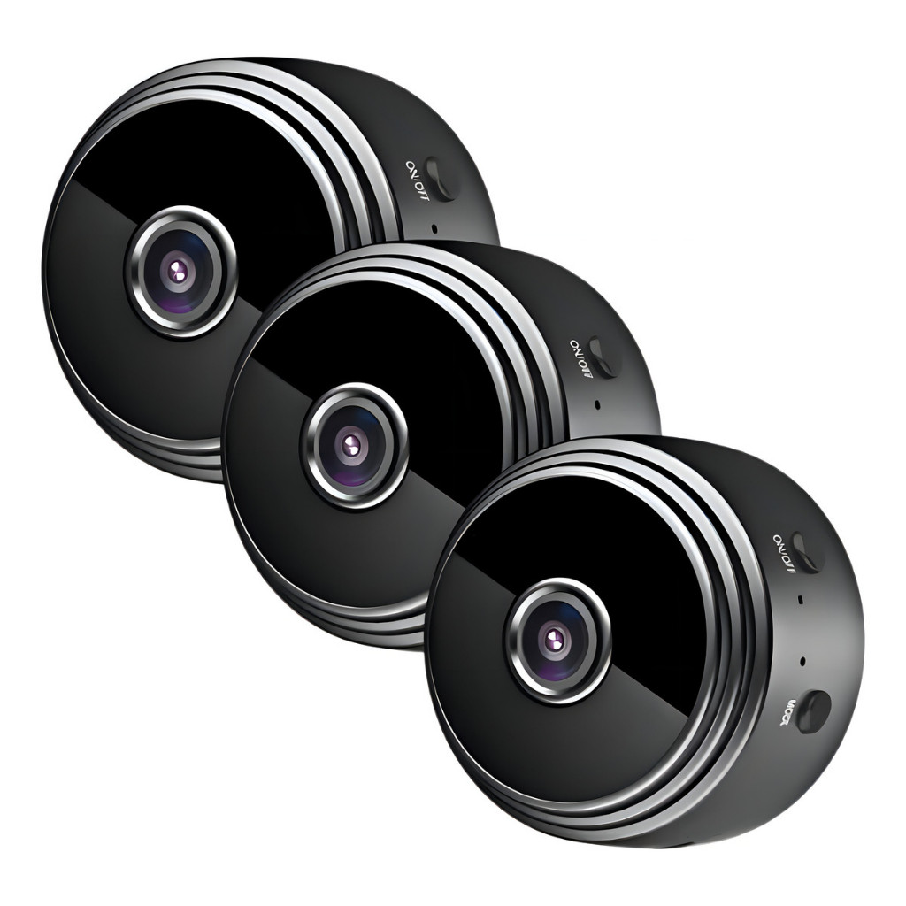 Kit 3 Mini Câmera Espiã Sem Fio Wi-fi Hd Gravação Voz, Vídeo em Oferta na Shopee