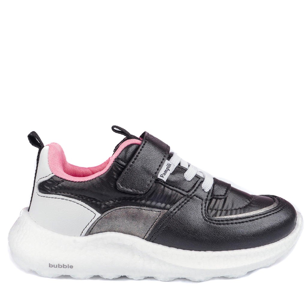 Tênis Infantil Feminino Pampili com Tecnologia Bubble 746.018.000 Preto