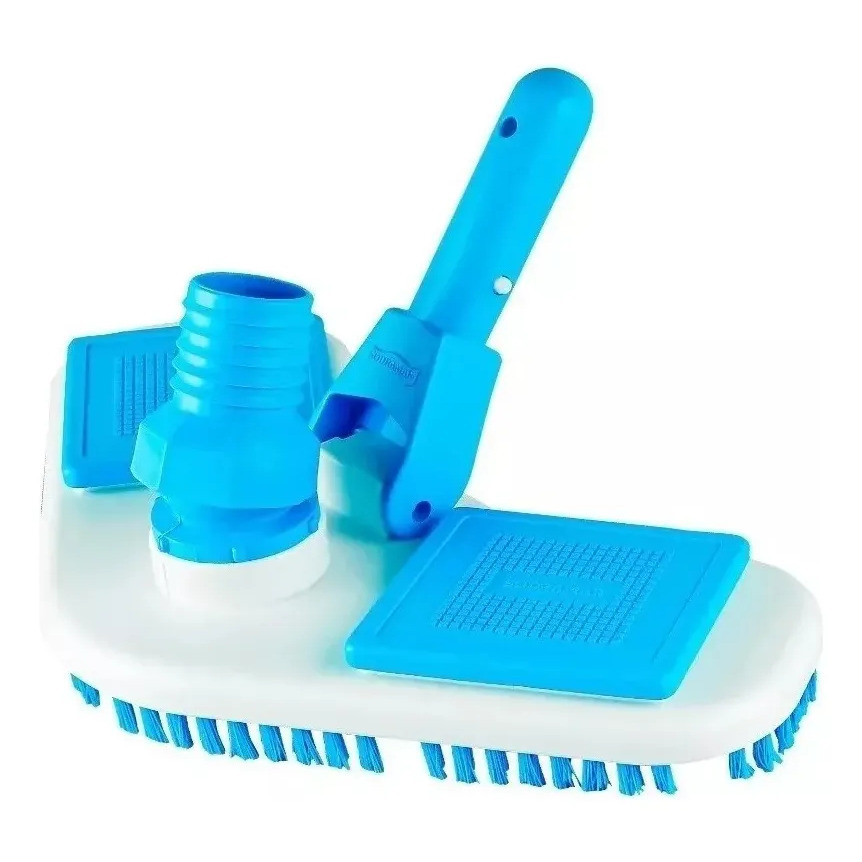 Aspirador Asa Delta Com Escova Sodramar Para Limpeza de Piscinas Azul E Branco