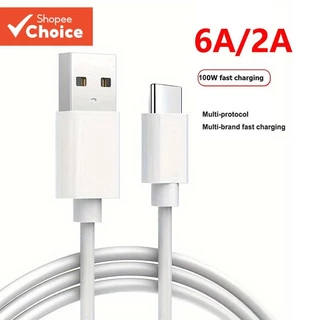Cabo USB De Alta Qualidade Para Huawei Samsung Tipo C 6A 66w De Carregamento Super Rápido