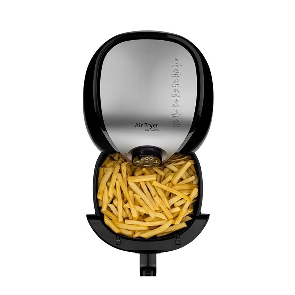 FRITADEIRA ELÉTRICA AIR FRYER DIGITAL MULTILASER 4L 220V PRETA — imagem 2 de 2