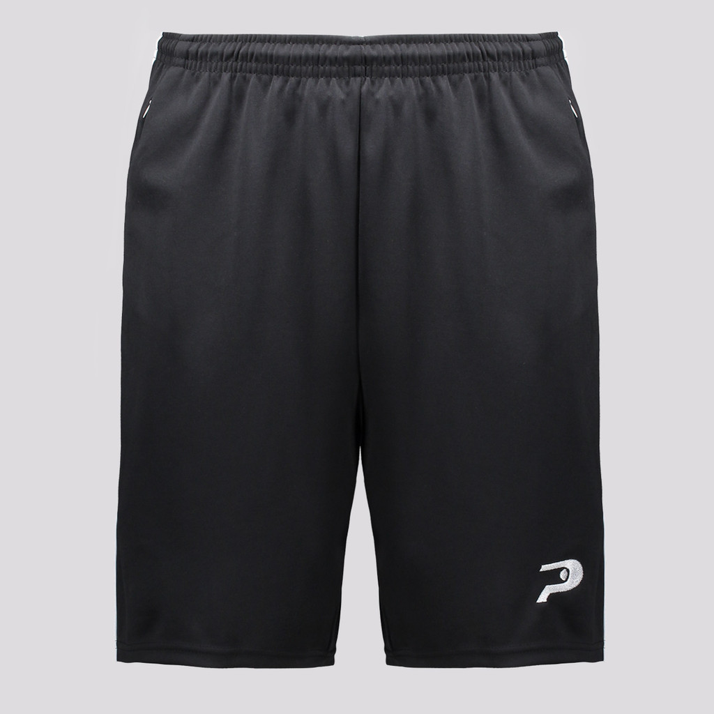 Bermuda Placar Jarama Preta em Oferta na Shopee