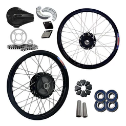 Par Aro Ferro Titan 150 Disco Espelho+kit Relação+rolamento