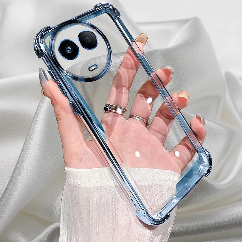 Capa De Proteção Realme 11X 5G TPU Traseira De Telefone Celular Para Realme11X 5G RMX3785 Silicone Macio Revestida À Pro em Oferta na Shopee