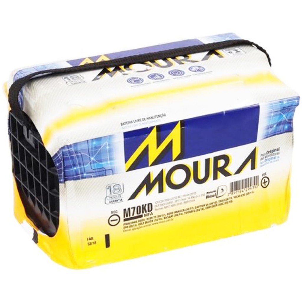 Bateria Rely Rely Pickup 2012 a 2018 MOURA M70KD