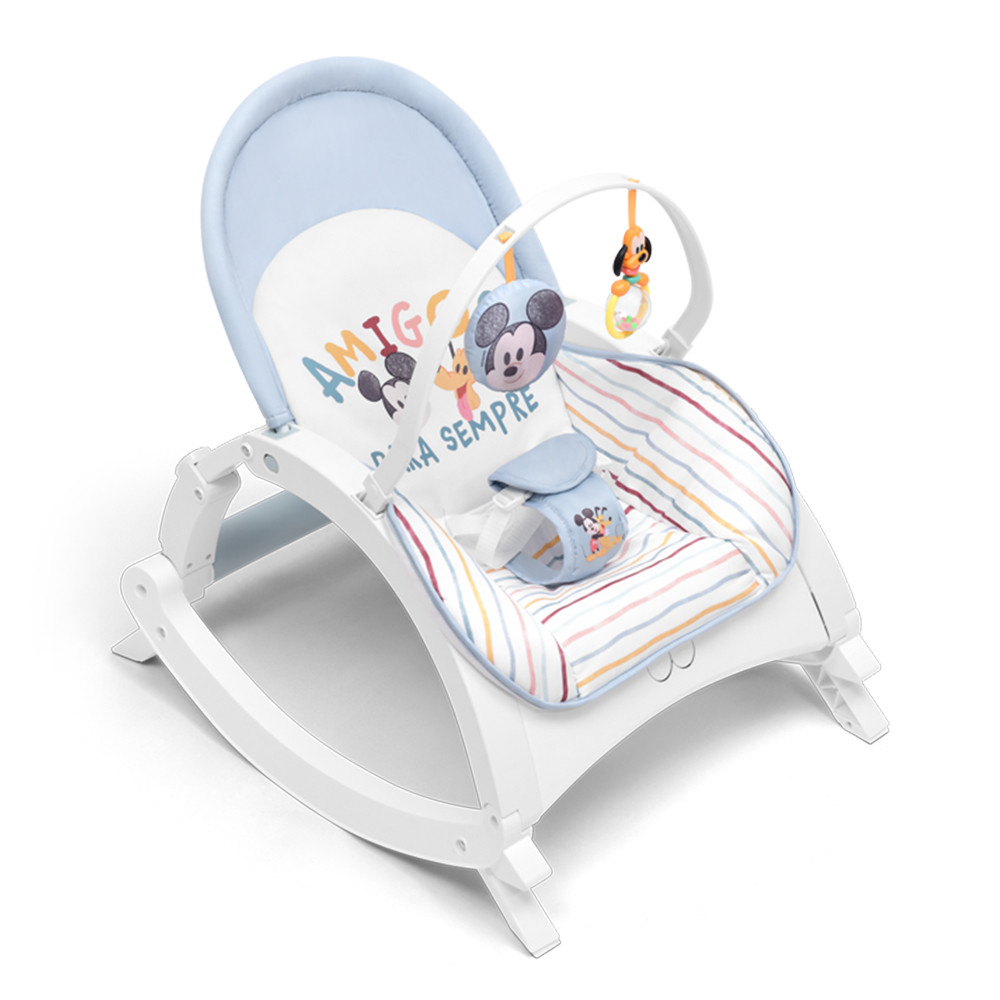 Cadeira de Descanso e Balanço Bebê Musical Mickey Multikids em Oferta na Shopee