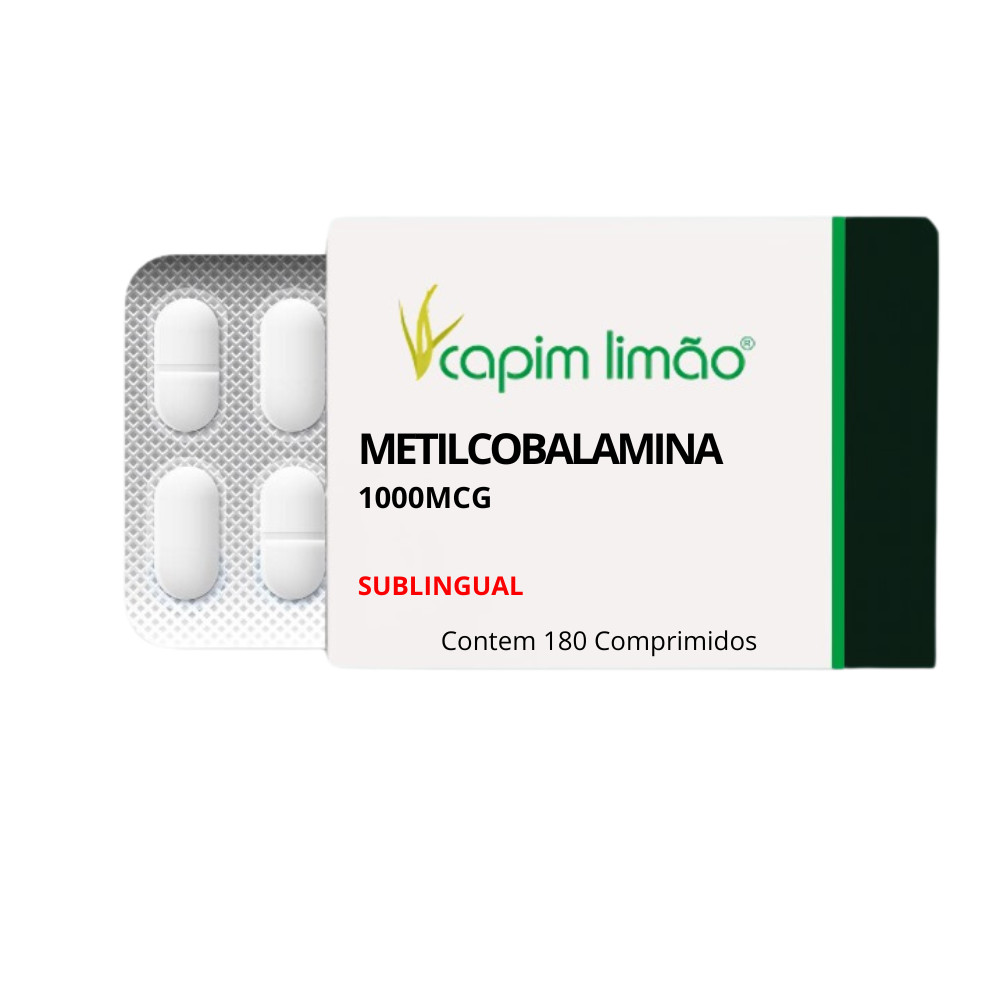 Metilcobalamina Vitamina B12 1000mcg Sublinguais 180 caps em Oferta na Shopee