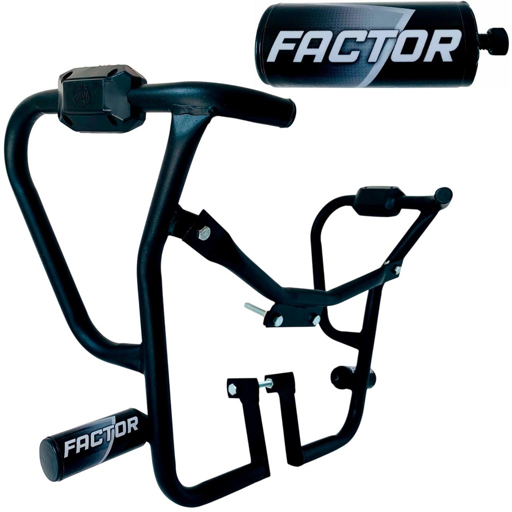 Factor Dx 150 Modelo 2025 Protetor Carenagem Motor Tanque Preto Mata Cachorro com Pedal Slider Moto
