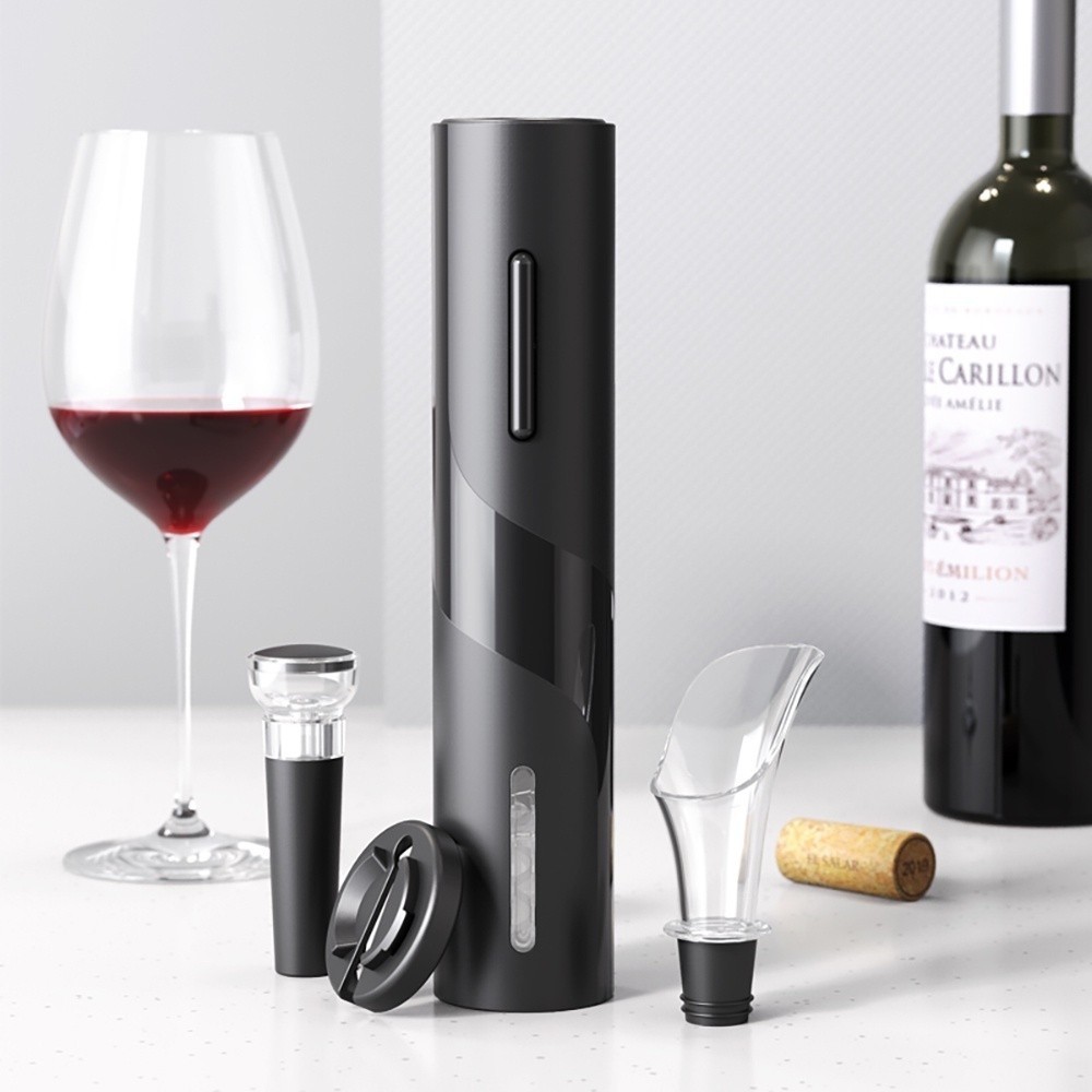 MODUS Automatic Electric Wine Bottle Opener Cork Remover em Oferta na Shopee
