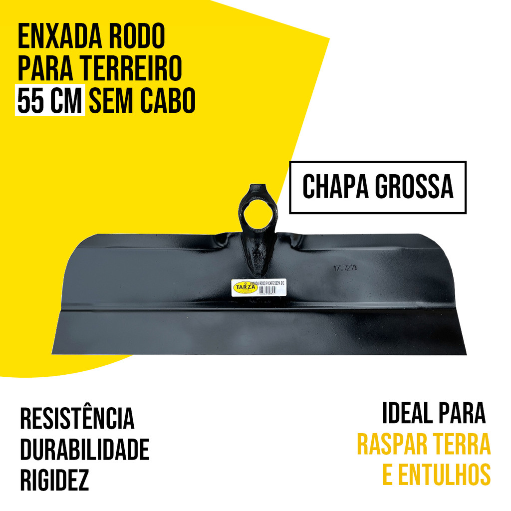 Enxada Rodo com 55cm Sem Cabo Para Cafe e Terreno em Oferta na Shopee