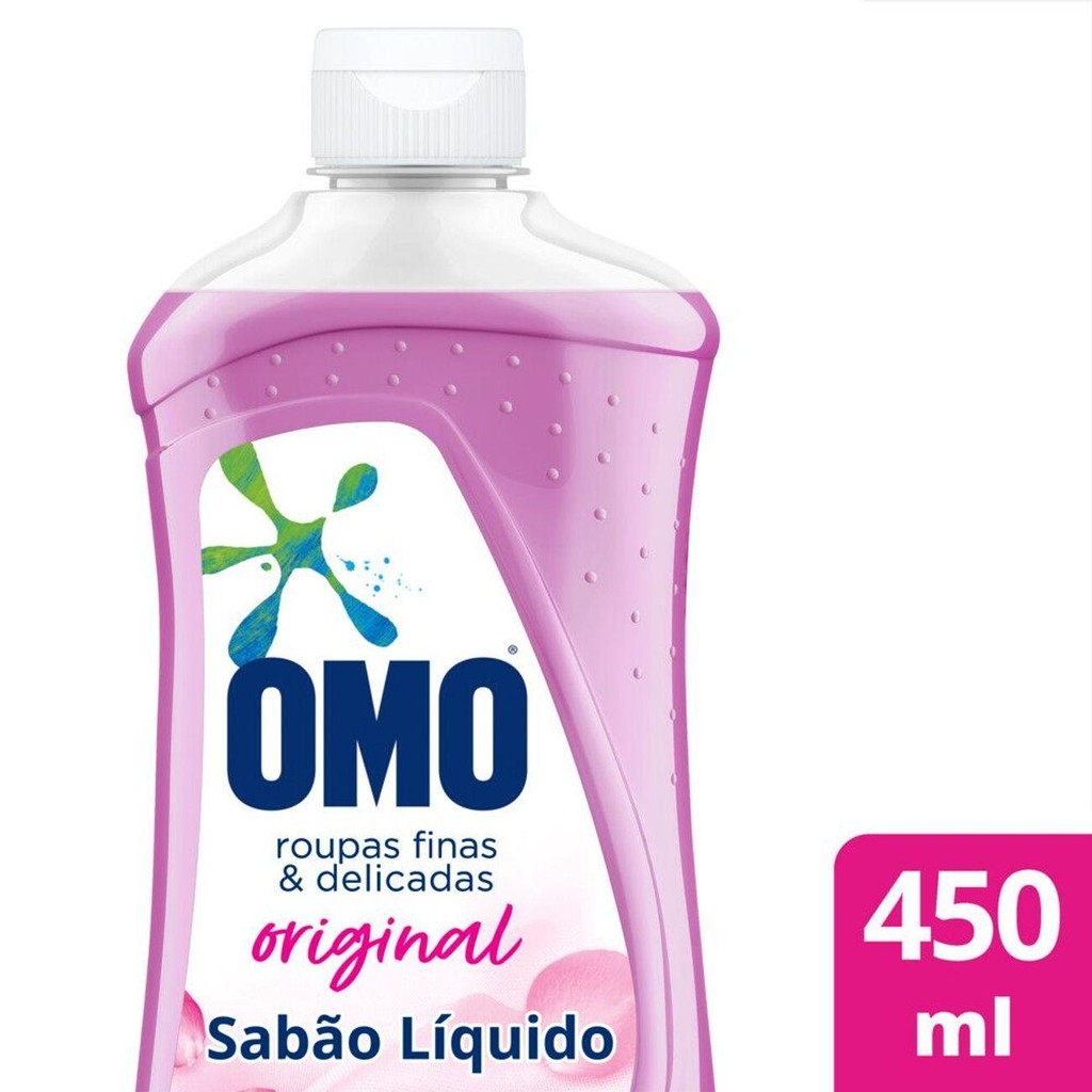 Sabão Líquido Omo Roupas Finas e Delicadas com 450ml em Oferta na Shopee