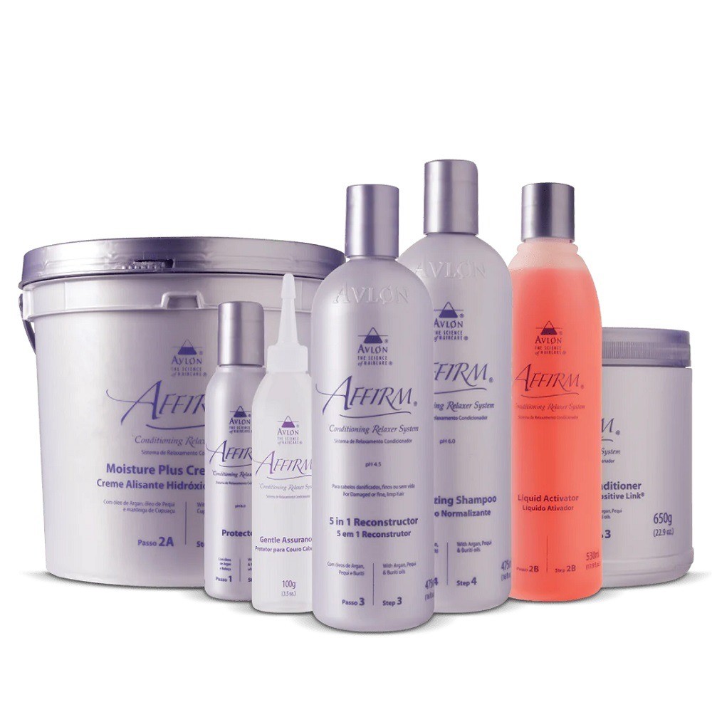 Kit Avlon Affirm Sistema De Alisamento Guanidina- 7 Produtos
