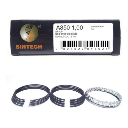 Jogo De Anel De Motor Nissan Renault 1.6 (1,00) 80,50mm
