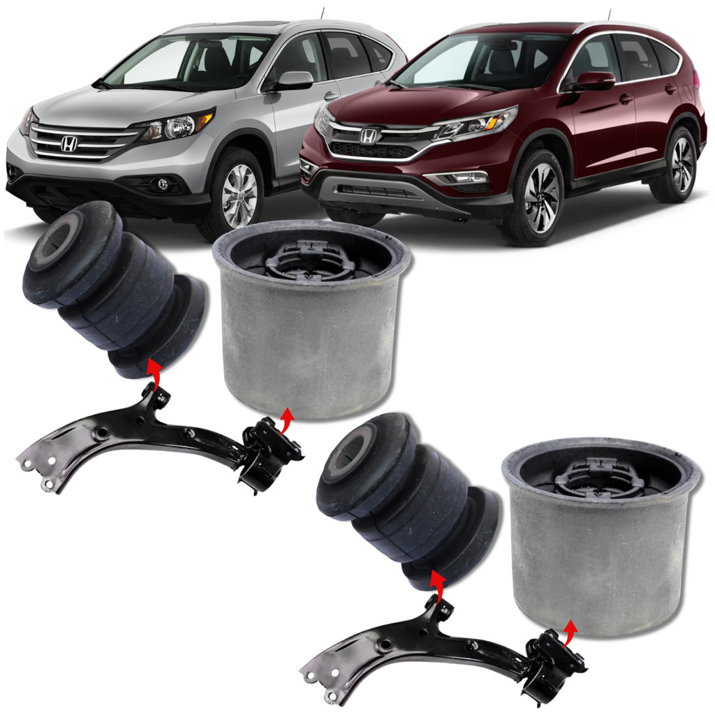 KIT 04 BUCHAS DA BANDEJA DIANTEIRA CRV CR-V 2012 2013 2014 2015 2016