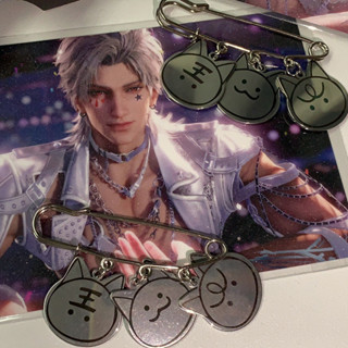 2025 Jogo Amor E Deepspace Sylus Qin Che Cosplay Chaveiro Kawaii Pin Cat Pingente Bolsa Acessórios Prop Presente De Dia em Oferta na Shopee