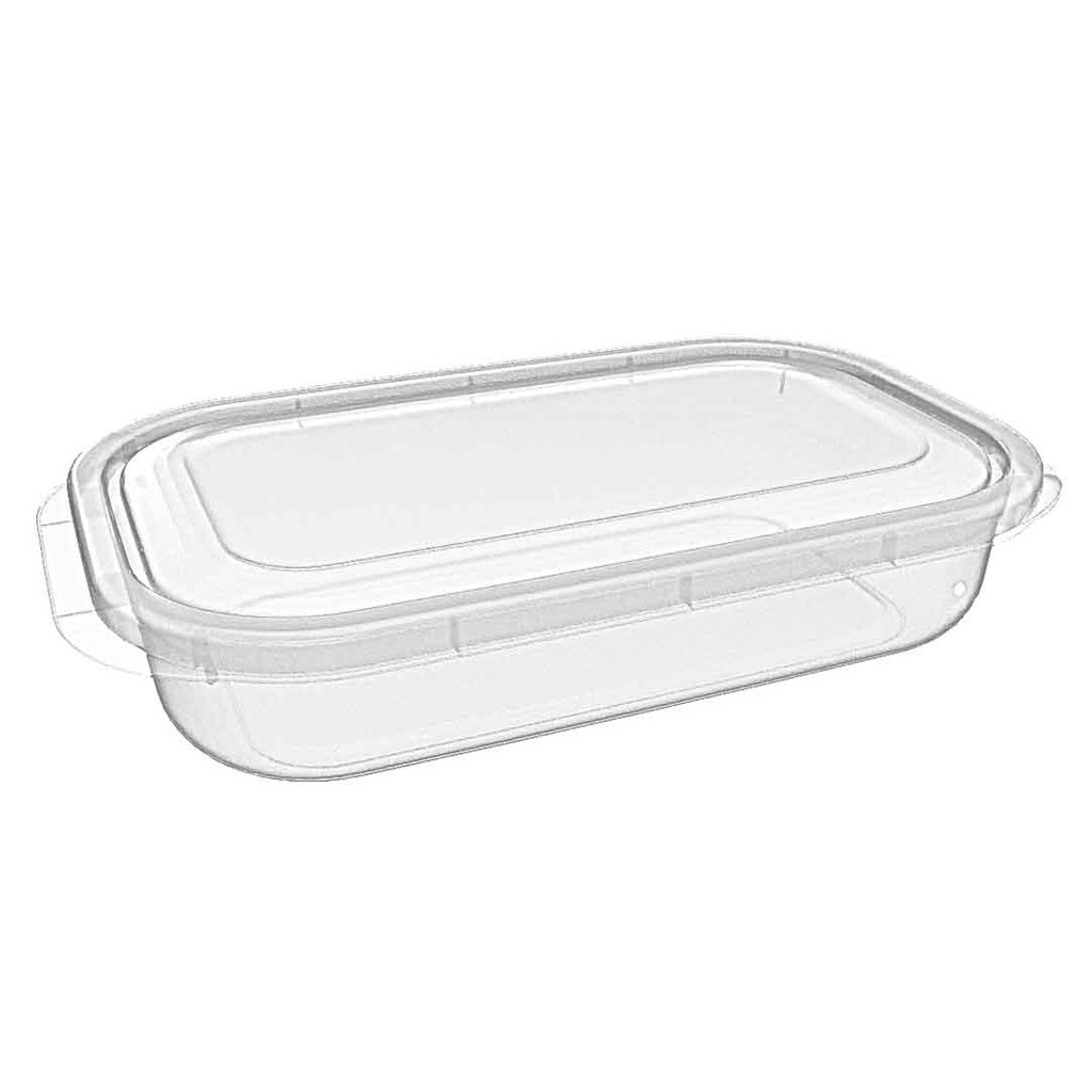 Pote Organizador Raso Retangular Extra Grande 3,2L para Mantimentos e Alimentos Cozinha Organizada