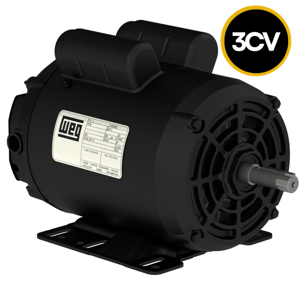 Motor Weg Elétrico 3CV Compressor Moinho Betoneira Picador