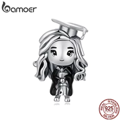 Bamoer 925 Prata Esterlina Pingente Para Menina Série De Formatura Acessórios Pulseira Moda Jóias Presente Feminino