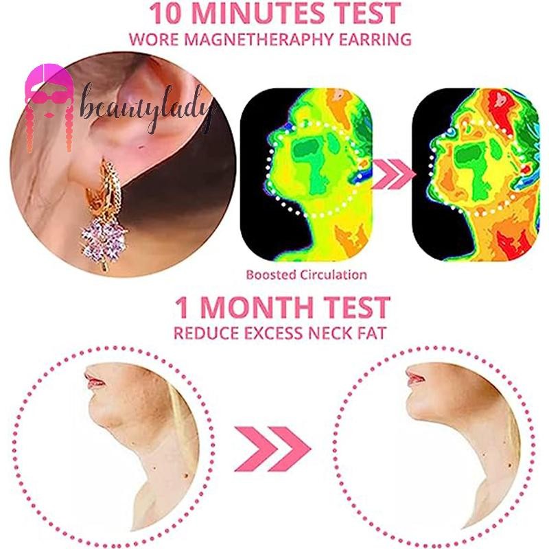 beautymakeup Brincos De Germânio , Magnetoterapia Linfática Drenagem Para Perda De Peso Magnéticos Novos — imagem 2 de 2