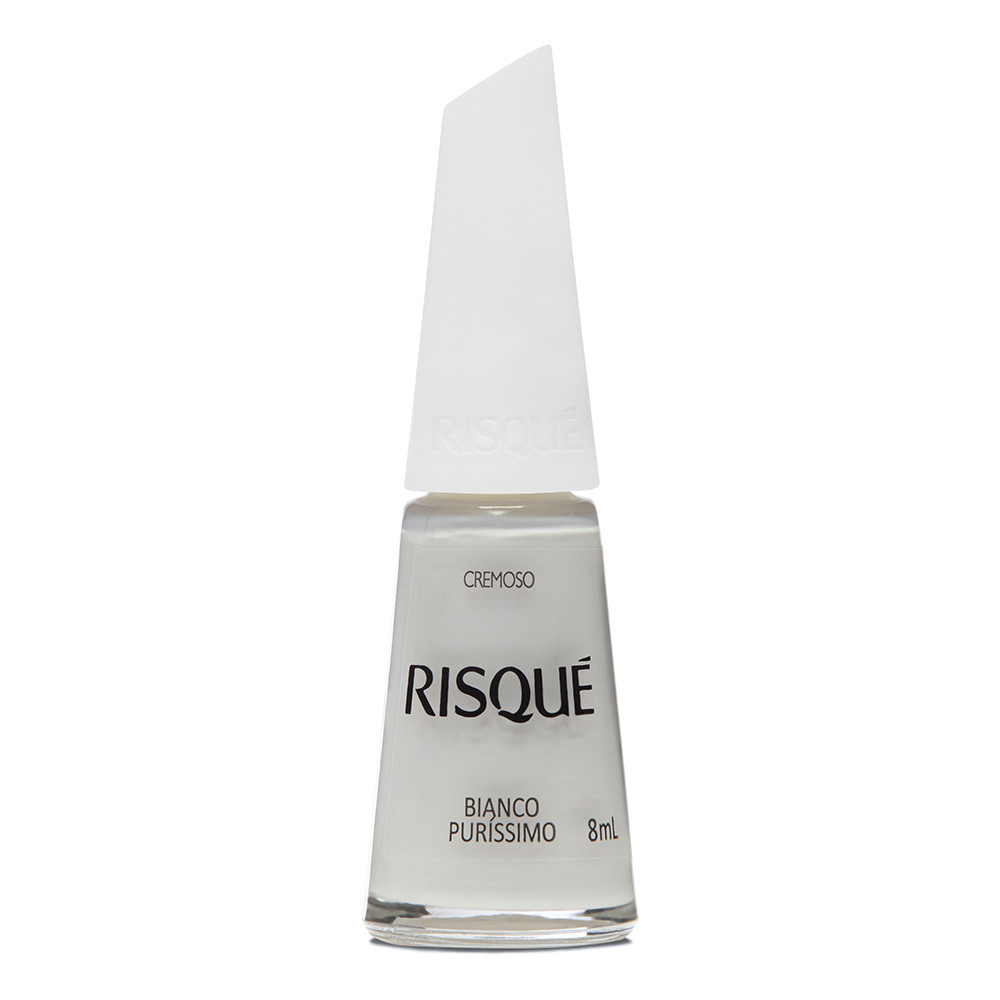 Esmalte Risqué Branco Cremoso Bianco Puríssimo 8ml em Oferta na Shopee