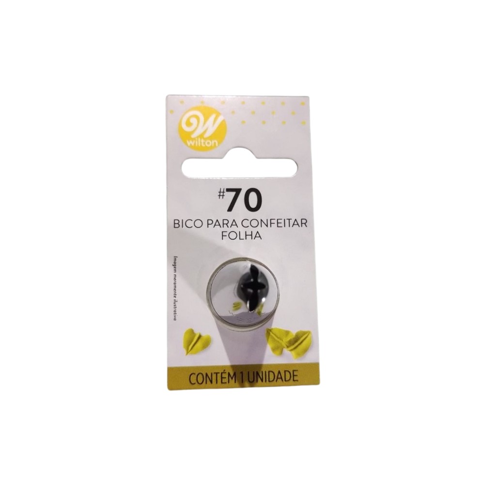 Bico Folha Wilton Nº 70 Inox para Decoração de Bolos e Doces em Oferta na Shopee