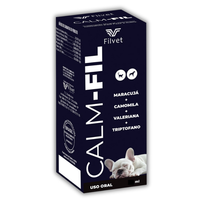 Calmante Concentrado Para Cães E Gatos Calmfil 30ml