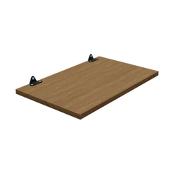1 Prateleira Freijó 30X25 Com Suporte Flutuante Mdf Organizadora Decoração Cozinha Quarto Banheiro