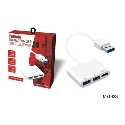 Adaptador Hub Usb +usb C type-c Para Windows Mac