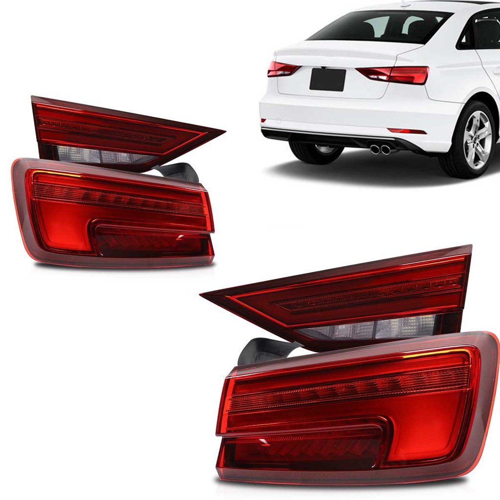 Jogo Lanterna Canto + Mala Audi A3 Sedan 2017 2018 2019 2020 2021 Com Led em Oferta na Shopee