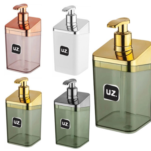 Porta sabonete Líquido Dispenser Organizador Banheiro Lavabo Slim UZ Utilidades