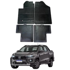 Tapete Fiat Strada CD 21-25 Stratus 100% Borracha Borcol