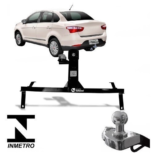 Engate Reboque Fiat Grand Siena 2012 A 2020 Reforcel 500kg Reforçado