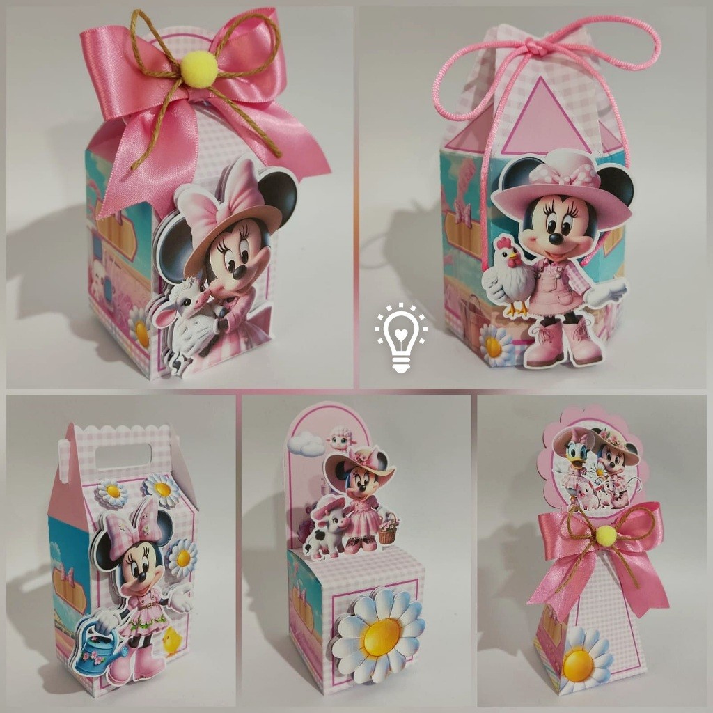 KIT FESTA MINNIE FAZENDINHA - PEGUE MONTE - CAIXINHAS PERSONALIZADAS- LEMBRANCINHAS INFANTIL